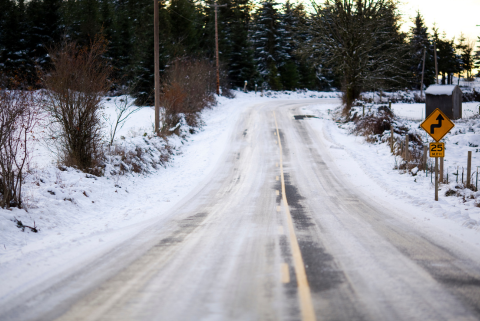 wintery road